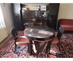 Sekretář+židle+křesla+gauč+stůl