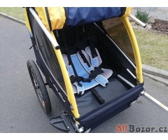 Burley d´lite dvoumístný odpružený dětský vozík s kočárkovým setem