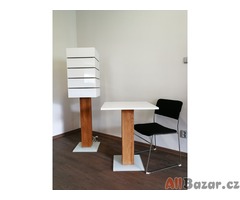 Sloupová Design Lampa + Stůl + stropní Světla - vše NOVÉ