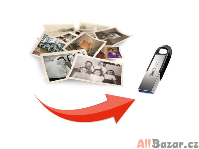 Skenování fotografií na USB FlashDisk.