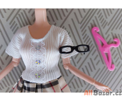 NOVÉ! Set pro Barbie, šaty + brýle + kozačky + ramínko