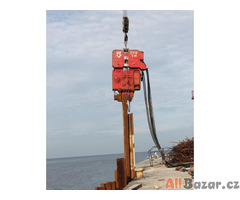 Used vibro hammer PVE 2316 VM to work on a crane or piling rig