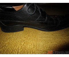 Pánské letní polobotky velikost 45, (černá pánská obuv) viz foto.