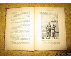 Kniha MAJÁK NA KONCI SVĚTA V Praze v roce 1926, Julius Verne. Foto zde.