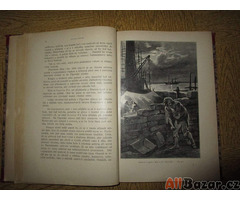 Kniha MAJÁK NA KONCI SVĚTA V Praze v roce 1926, Julius Verne. Foto zde.